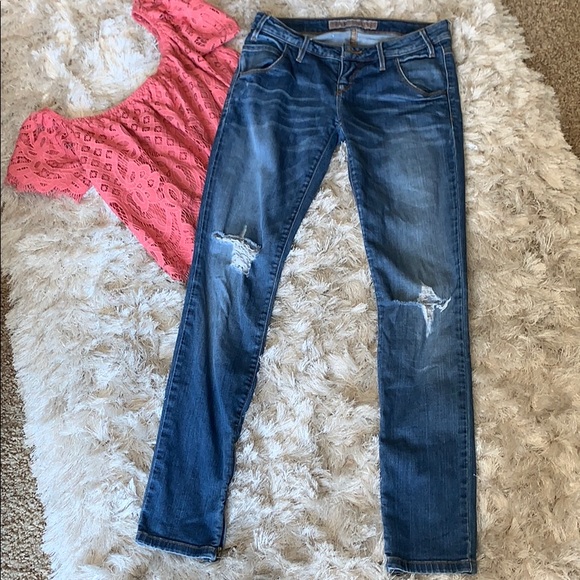 hip hugger skinny jeans